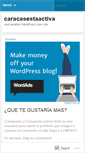 Mobile Screenshot of caracasestaactiva.wordpress.com