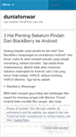 Mobile Screenshot of duniafonwar.wordpress.com