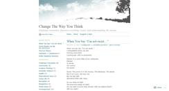 Desktop Screenshot of changethewayyouthink.wordpress.com