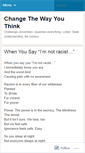 Mobile Screenshot of changethewayyouthink.wordpress.com