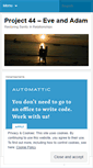 Mobile Screenshot of project44eveandadam.wordpress.com