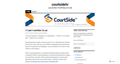 Desktop Screenshot of courtsidehr.wordpress.com