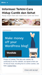 Mobile Screenshot of gayahidupcantiksehat.wordpress.com
