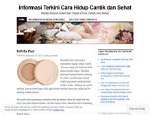 Tablet Screenshot of gayahidupcantiksehat.wordpress.com