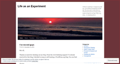 Desktop Screenshot of lifeasanexperiment.wordpress.com