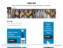 Tablet Screenshot of interdot.wordpress.com