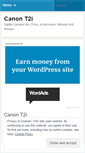 Mobile Screenshot of canont2ix.wordpress.com