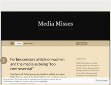 Tablet Screenshot of mediamisses.wordpress.com