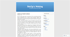 Desktop Screenshot of bok3p.wordpress.com