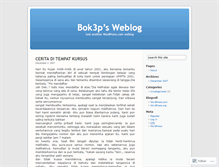 Tablet Screenshot of bok3p.wordpress.com