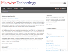 Tablet Screenshot of macwisetechnology.wordpress.com