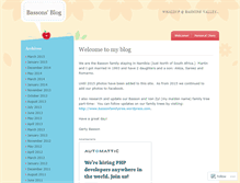Tablet Screenshot of bassons.wordpress.com