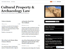 Tablet Screenshot of culturalpropertylaw.wordpress.com