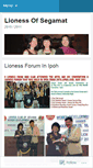 Mobile Screenshot of lionesssegamat2010.wordpress.com