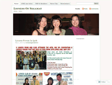 Tablet Screenshot of lionesssegamat2010.wordpress.com