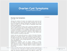 Tablet Screenshot of ovariansymptoms.wordpress.com