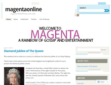 Tablet Screenshot of magentaonline.wordpress.com