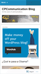 Mobile Screenshot of cpcommunicationblog.wordpress.com
