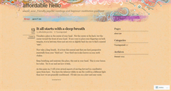 Desktop Screenshot of affordablepsychic.wordpress.com