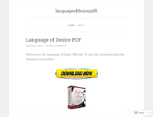 Tablet Screenshot of languageofdesirepdf1.wordpress.com