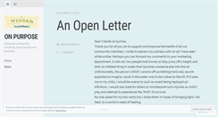 Desktop Screenshot of onpurpose.wordpress.com