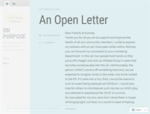 Tablet Screenshot of onpurpose.wordpress.com
