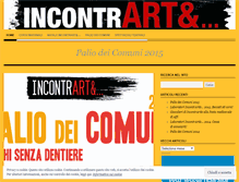 Tablet Screenshot of incontrarte.wordpress.com