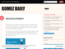 Tablet Screenshot of gomezdaily.wordpress.com