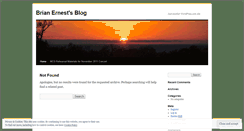 Desktop Screenshot of brianernest.wordpress.com