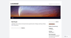 Desktop Screenshot of cometstail.wordpress.com