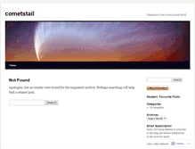 Tablet Screenshot of cometstail.wordpress.com