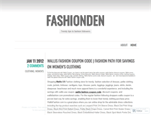 Tablet Screenshot of fashionden.wordpress.com