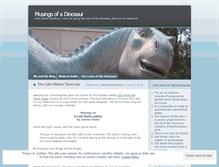 Tablet Screenshot of dinosaurmusings.wordpress.com