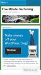 Mobile Screenshot of fiveminutegardening.wordpress.com