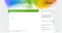 Desktop Screenshot of mylittlebiglife.wordpress.com