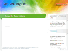 Tablet Screenshot of mylittlebiglife.wordpress.com