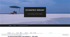 Desktop Screenshot of eccentricerrant.wordpress.com