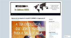 Desktop Screenshot of aieseciseg.wordpress.com