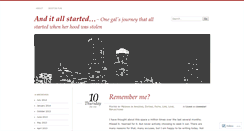 Desktop Screenshot of anditallstarted.wordpress.com