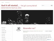 Tablet Screenshot of anditallstarted.wordpress.com