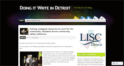 Desktop Screenshot of detroitlisc.wordpress.com