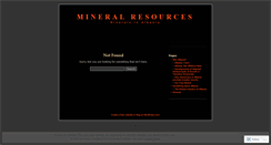 Desktop Screenshot of mineralresourses.wordpress.com