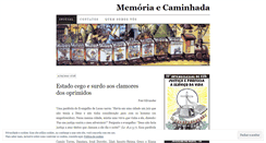 Desktop Screenshot of memoriaecaminhada.wordpress.com