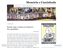 Tablet Screenshot of memoriaecaminhada.wordpress.com