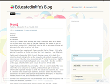 Tablet Screenshot of educatedinlife.wordpress.com