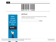 Tablet Screenshot of nucleiclabs.wordpress.com