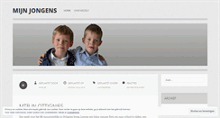 Desktop Screenshot of mijnjongens.wordpress.com