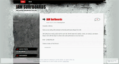 Desktop Screenshot of jamsurfboards.wordpress.com
