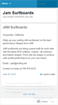 Mobile Screenshot of jamsurfboards.wordpress.com