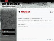Tablet Screenshot of jamsurfboards.wordpress.com